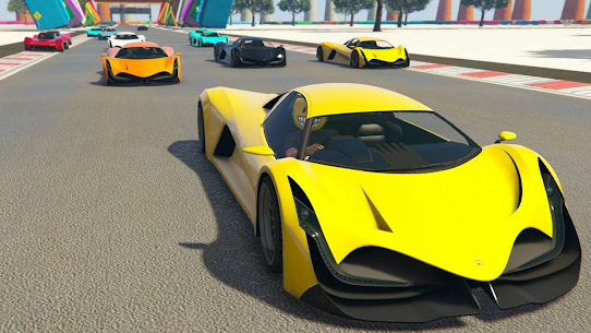 Crazy Superhero Car Stunt Race 4