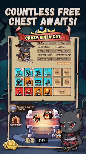 Ninja Cat - Idle Arena 1.3.9 screenshots 1