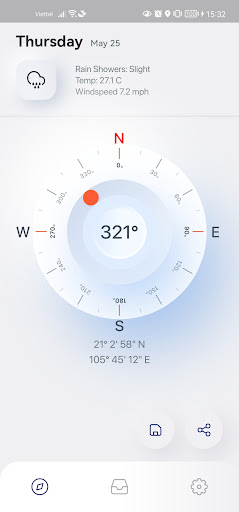Android application Compass screenshort