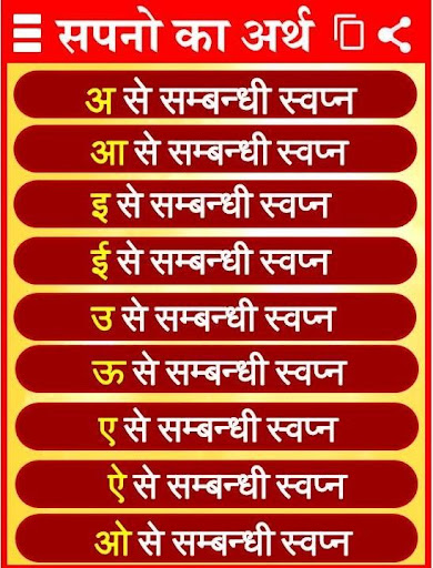 सपनो का मतलब Dream Meanings Screen 2