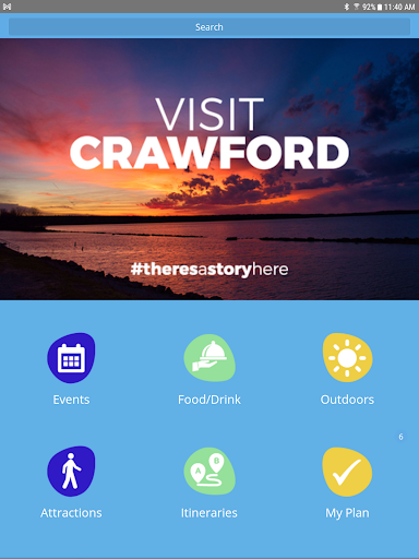 Screenshot of Visit Crawford