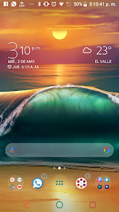 Sunset Colors: Captura de pantalla del tema Xperia