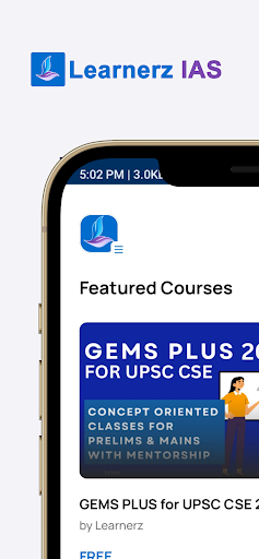 Android application Learnerz IAS Malayalam screenshort