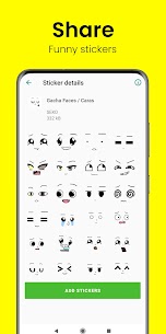 Gacha Stickers to chat with friends Apk Download 3