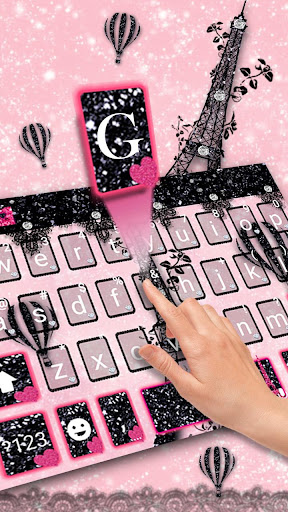 Sexy Black Lace Paris Keyboard Screen 3