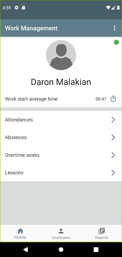 Android application AS Work Management screenshort