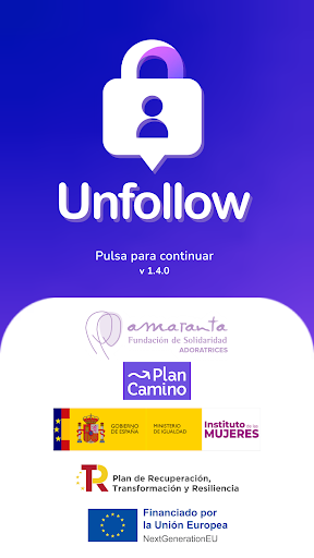 Android application Unfollow screenshort