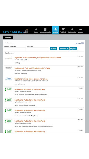 Karriere Lounge Phone Version