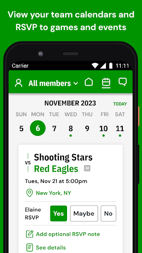 LeagueApps Play Screen 3