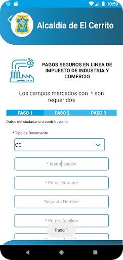 Android application Trami App El Cerrito screenshort