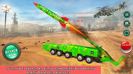 Army missile launcher Game 3d