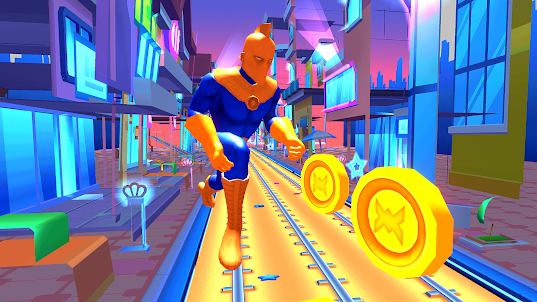 Subway Runner - Superhero Game