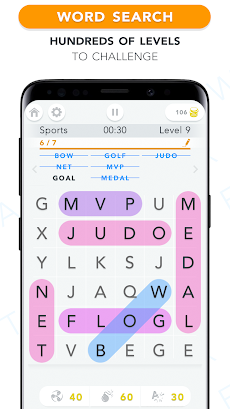 WordFind - Word Search Gameのおすすめ画像1