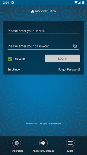 Andover Mobile Banking Screen 2
