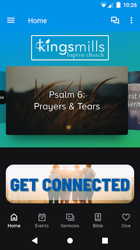 Android application Kings Mills Baptist Church screenshort