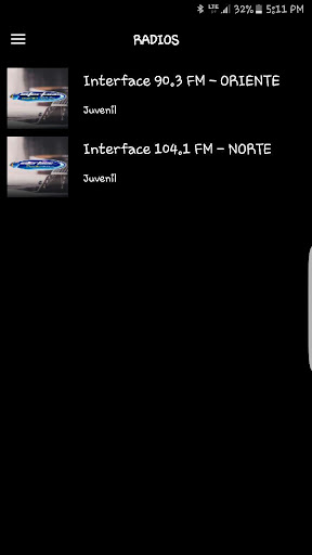 Radio Interface Screen 2
