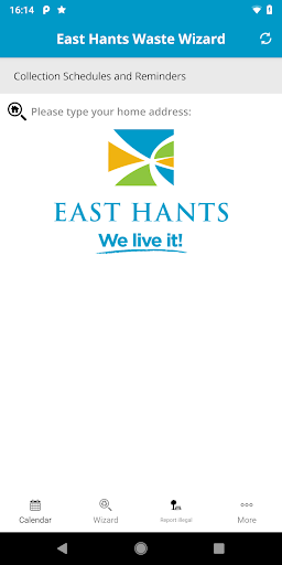 Android application East Hants Waste Wizard screenshort