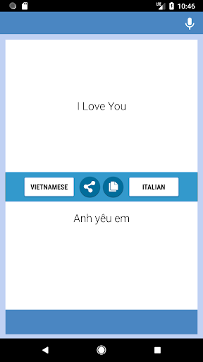 Vietnamese-Italian Translator Screen 2