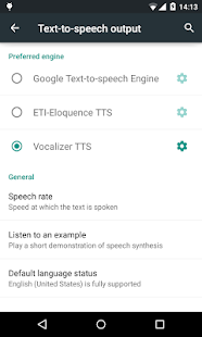 Vocalizer TTS Voice (English) Captura de pantalla