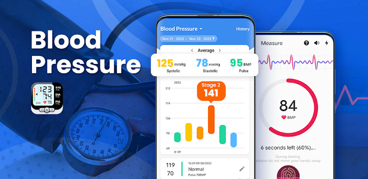 Blood Pressure App: BP Monitor - New - (Android)