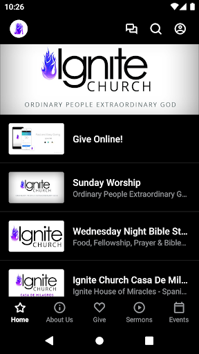 Android application Ignite MB screenshort