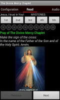 screenshot of Divine Mercy Chaplet