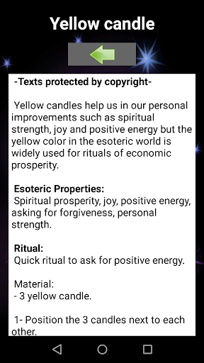 Esoteric Candles Screen 3