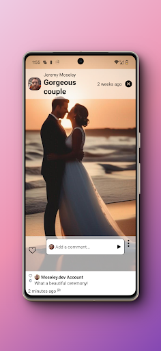 Android application Hitched - Wedding Photo Feed screenshort