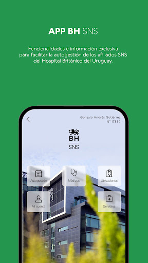 Android application SNS Hospital Británico screenshort