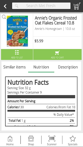 Screenshot of Met Fresh Supermarket