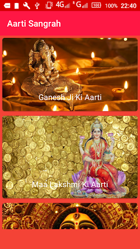 Android application Aarti Sangrah Hindi screenshort