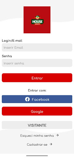 Android application House Pizzaria screenshort