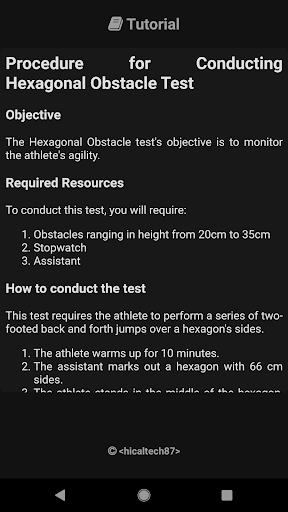 Hexagonal Obstacle Test Screen 2