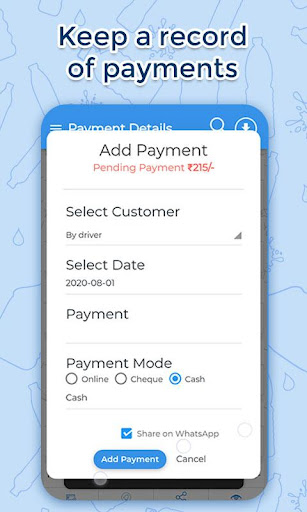 MonthlyCards Water Business Screen 3