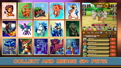 Screenshot of Idle Pixel Heroes: Idle Merger