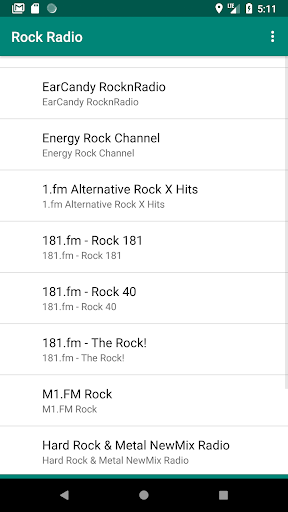 Android application Rock Radio screenshort