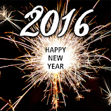 New year wishes 2016 icon
