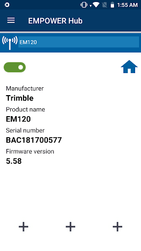 EMPOWER EM120 Service Screen 2