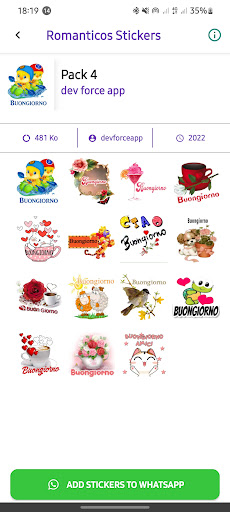 Buongiorno Buonanotte Stickers