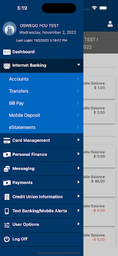 Oswego County FCU Mobile Screen 3