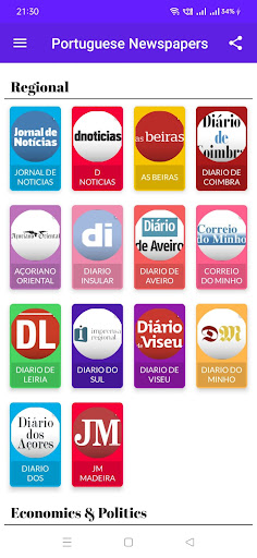 All Portuguese Newspapers Screen 2
