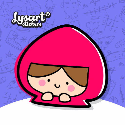 小帽女孩贴纸 WASticker logo