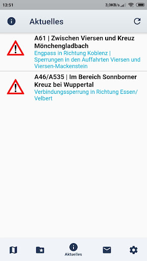 Android application Verkehr.NRW – Verkehrsinfo NRW screenshort