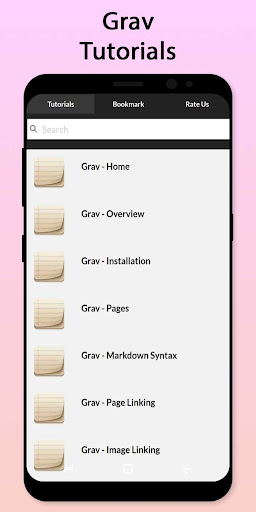 Android application Easy Grav Tutorial screenshort