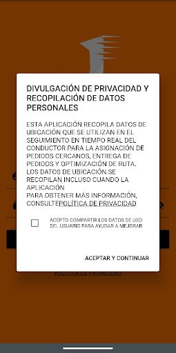 Android application JustNow Driver screenshort