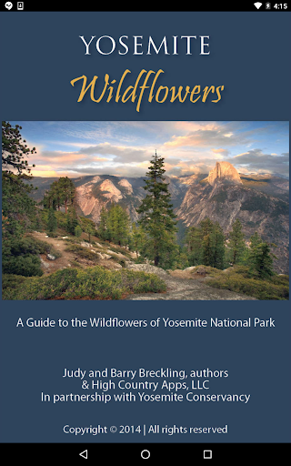 Screenshot of Yosemite Wildflowers