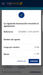 Tigo Money Honduras Screenshot