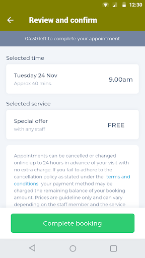 Melange Salon Screen 3
