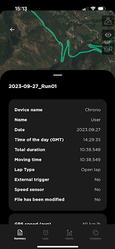Android application BYB Chrono screenshort
