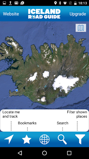Iceland Road Guide Screen 2